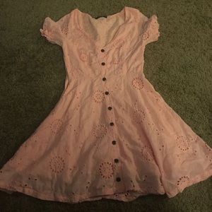Cute pink eyelet dress